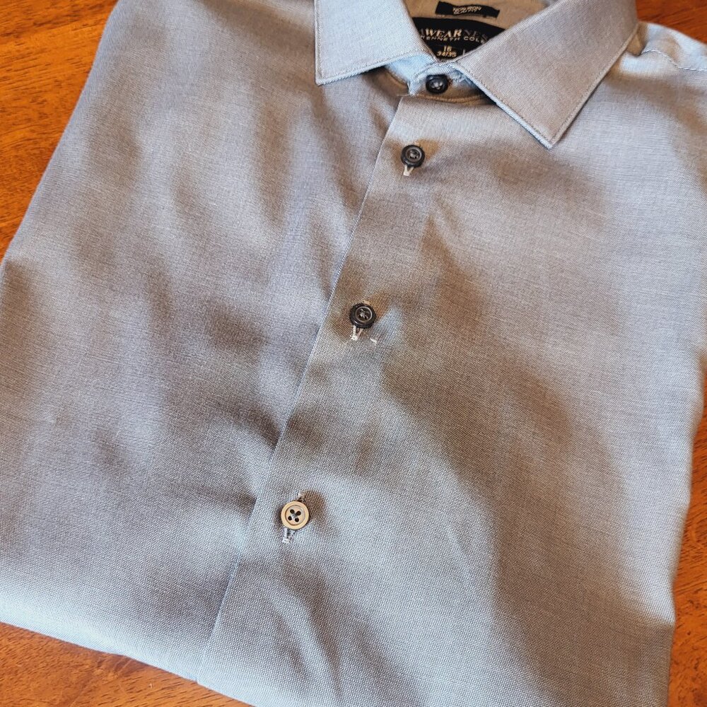 AWEARNESS ~ Sz 34/35 ~ Long Sleeve Button Up Shirt ~ NWT